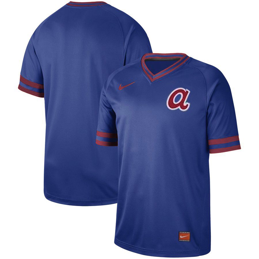 2019 Men MLB Atlanta Braves blank blue Nike Cooperstown Collection Jerseys